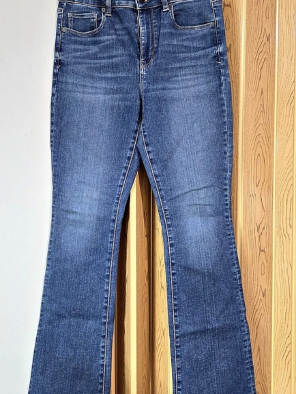 American Eagle Hi-Rise Skinny Kick Blue Jeans Waist 8 Short